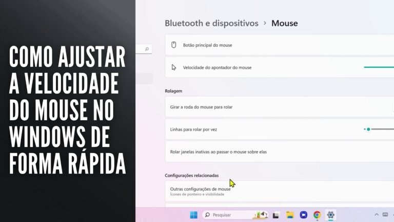 Como Ajustar a Velocidade do Mouse no Windows de Forma Rápida