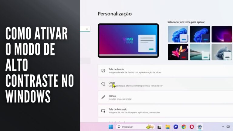 Como Ativar o Modo de Alto Contraste no Windows