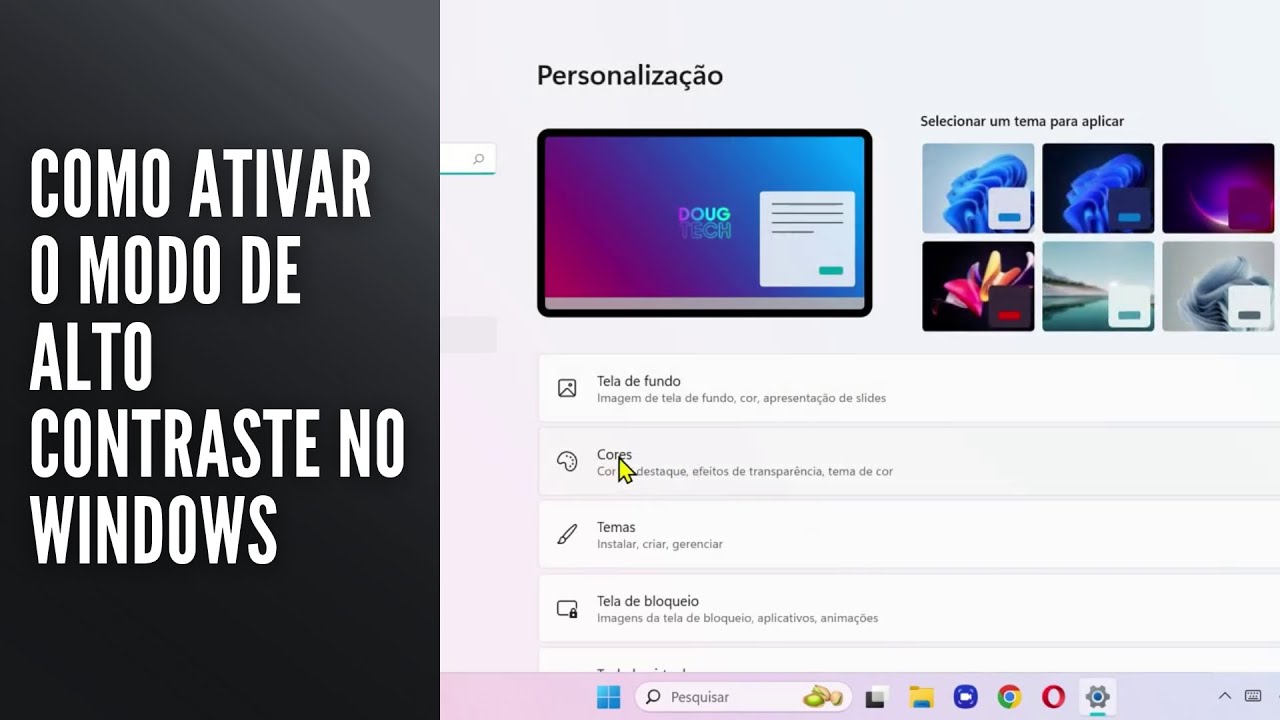 Como Ativar o Modo de Alto Contraste no Windows Como Ativar o Modo de Alto Contraste no Windows