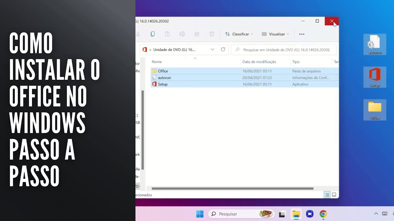 Como Instalar o Office no Windows Passo a Passo