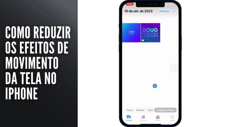 Como Reduzir os Efeitos de Movimento da Tela no iPhone