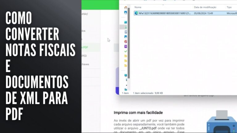 Como Converter Notas Fiscais e Documentos de XML para PDF