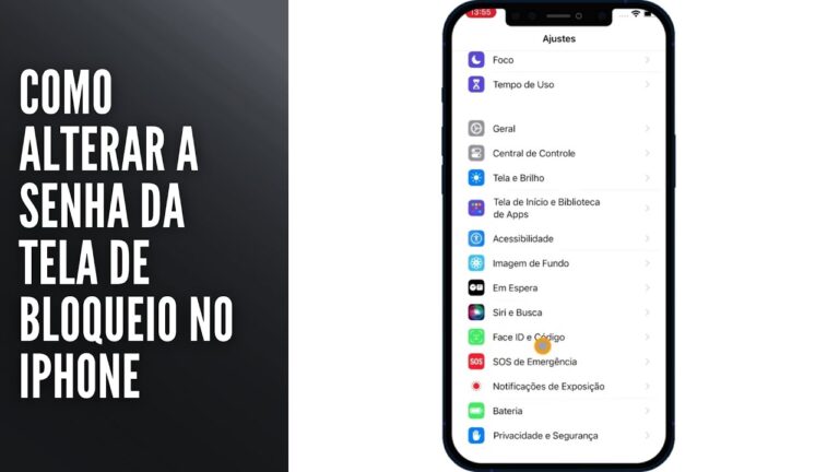 Como alterar a SENHA da TELA de BLOQUEIO no iPhone