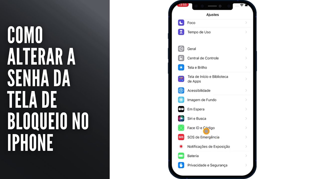 Como alterar a SENHA da TELA de BLOQUEIO no iPhone Como alterar a SENHA da TELA de BLOQUEIO no iPhone