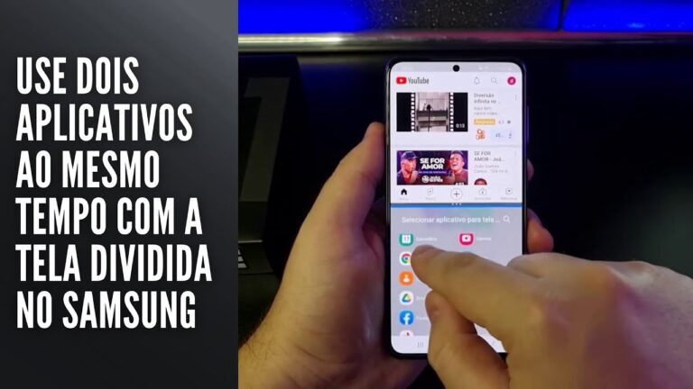 Use dois aplicativos ao mesmo tempo com a tela dividida no Samsung