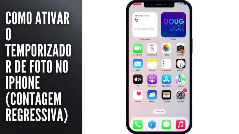 Como Ativar o Temporizador de Foto no iPhone Contagem Regressiva