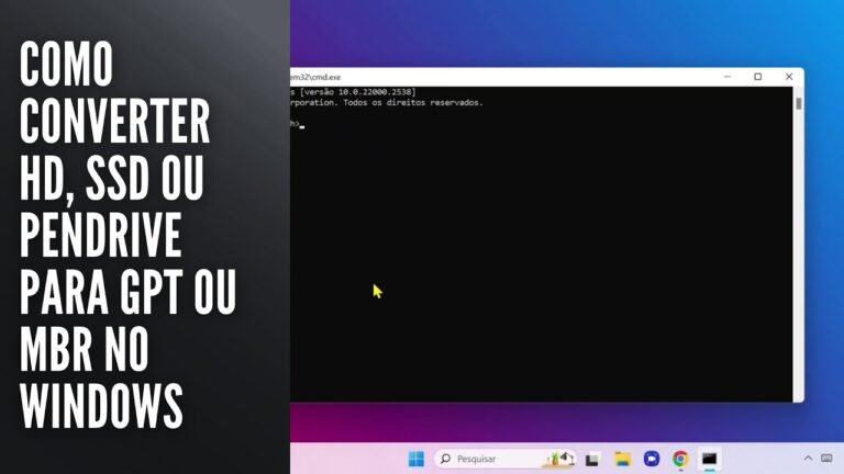 Como Converter HD, SSD ou Pendrive para GPT ou MBR no Windows