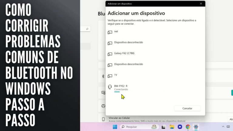 Como Corrigir Problemas Comuns de Bluetooth no Windows Passo a Passo