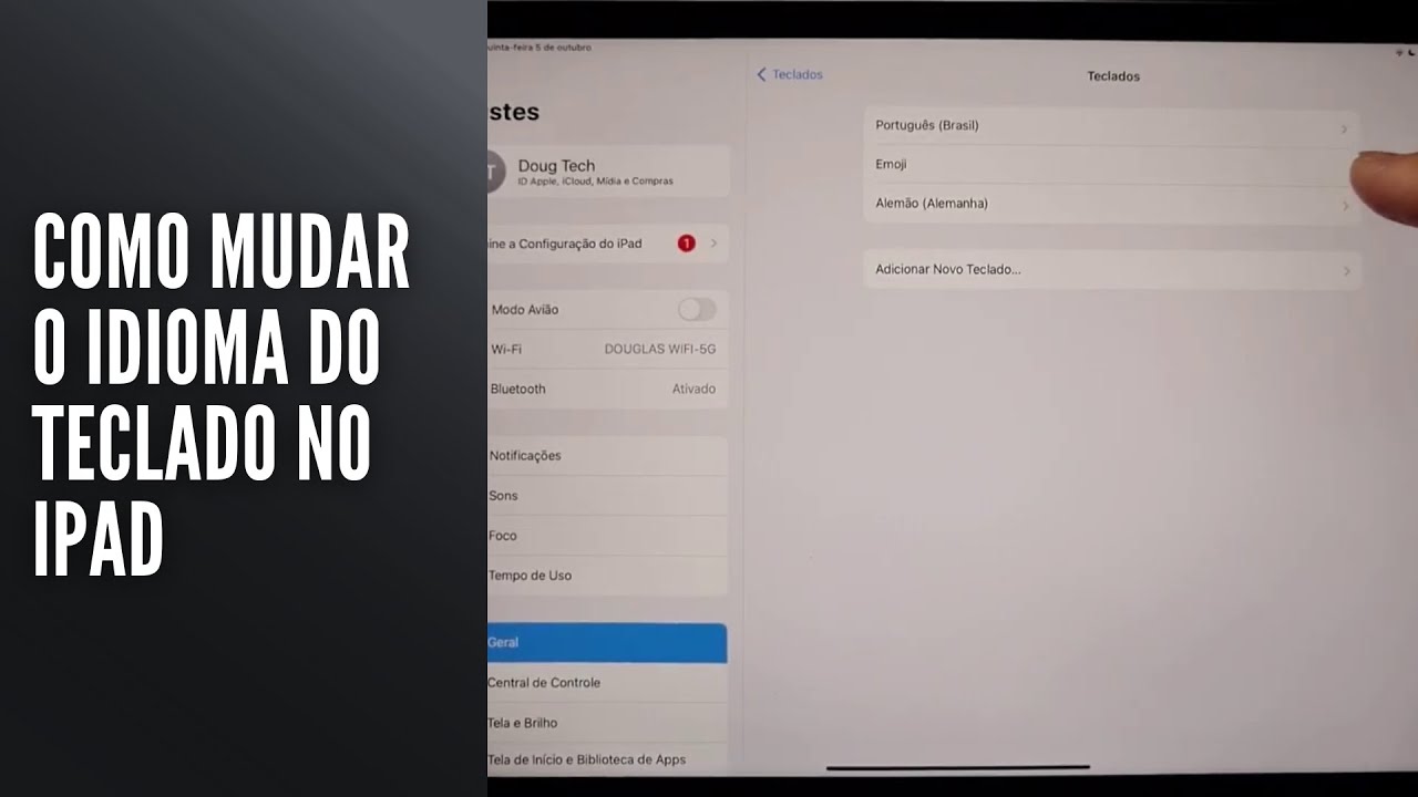 Como Mudar o Idioma do Teclado no iPad Como Mudar o Idioma do Teclado no iPad