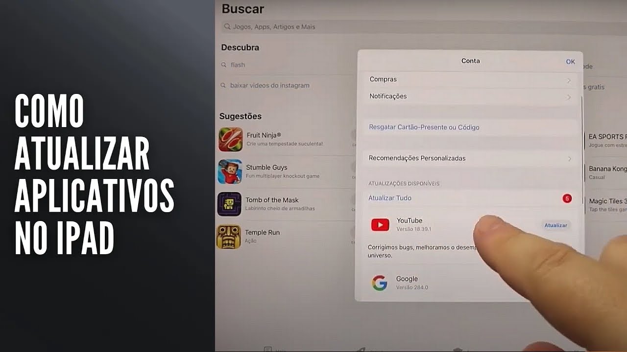 Como Atualizar Aplicativos no iPad Como Atualizar Aplicativos no iPad