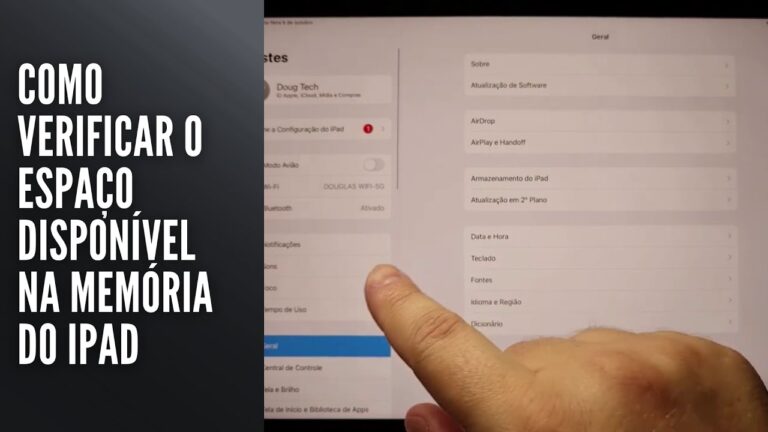 Como Verificar o Espaço Disponível na Memória do iPad
