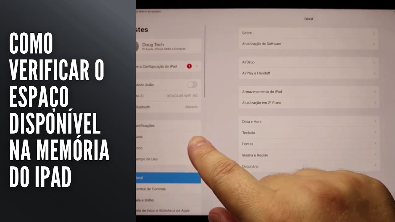 Como Verificar o Espaço Disponível na Memória do iPad Como Verificar o Espaço Disponível na Memória do iPad