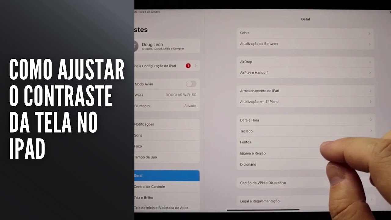 Como Ajustar o Contraste da Tela no iPad Como Ajustar o Contraste da Tela no iPad