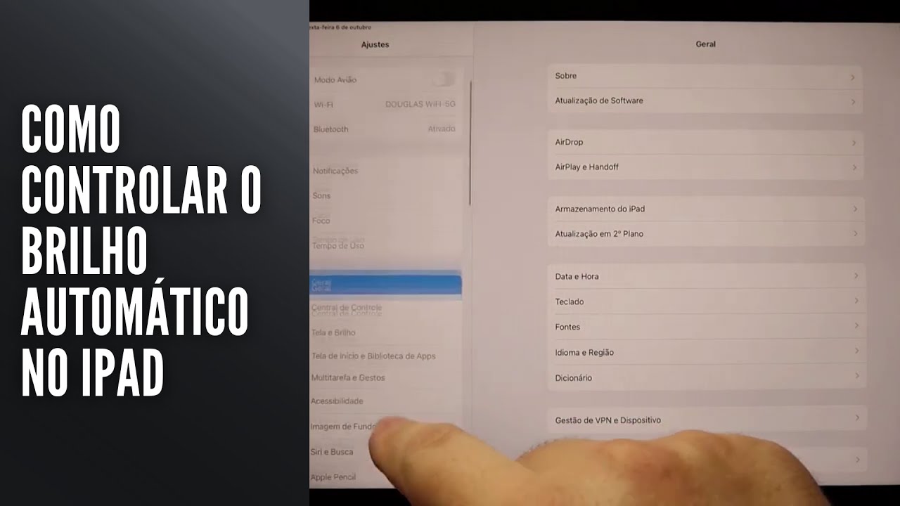 Como Controlar o Brilho Automático no iPad Como Controlar o Brilho Automático no iPad