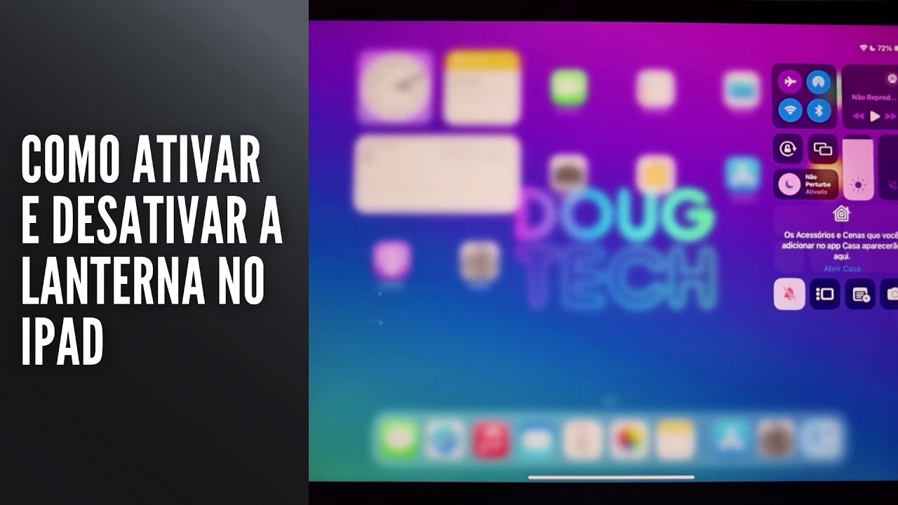 Como Ativar e Desativar a Lanterna no iPad Como Ativar e Desativar a Lanterna no iPad