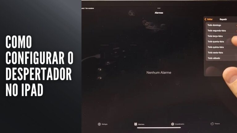 Como Configurar o Despertador no iPad