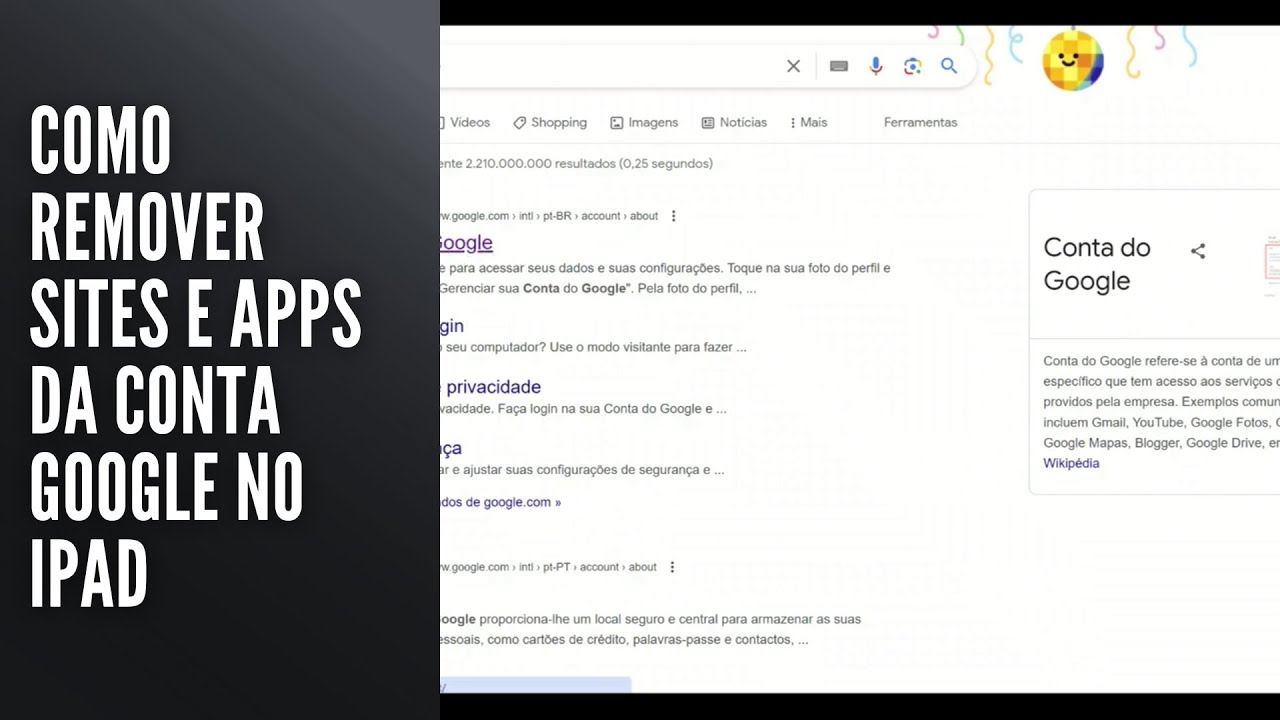 Como Remover Sites e Apps da Conta Google no iPad Como Remover Sites e Apps da Conta Google no iPad