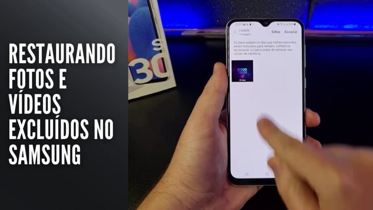 Restaurando fotos e vídeos excluídos no Samsung
