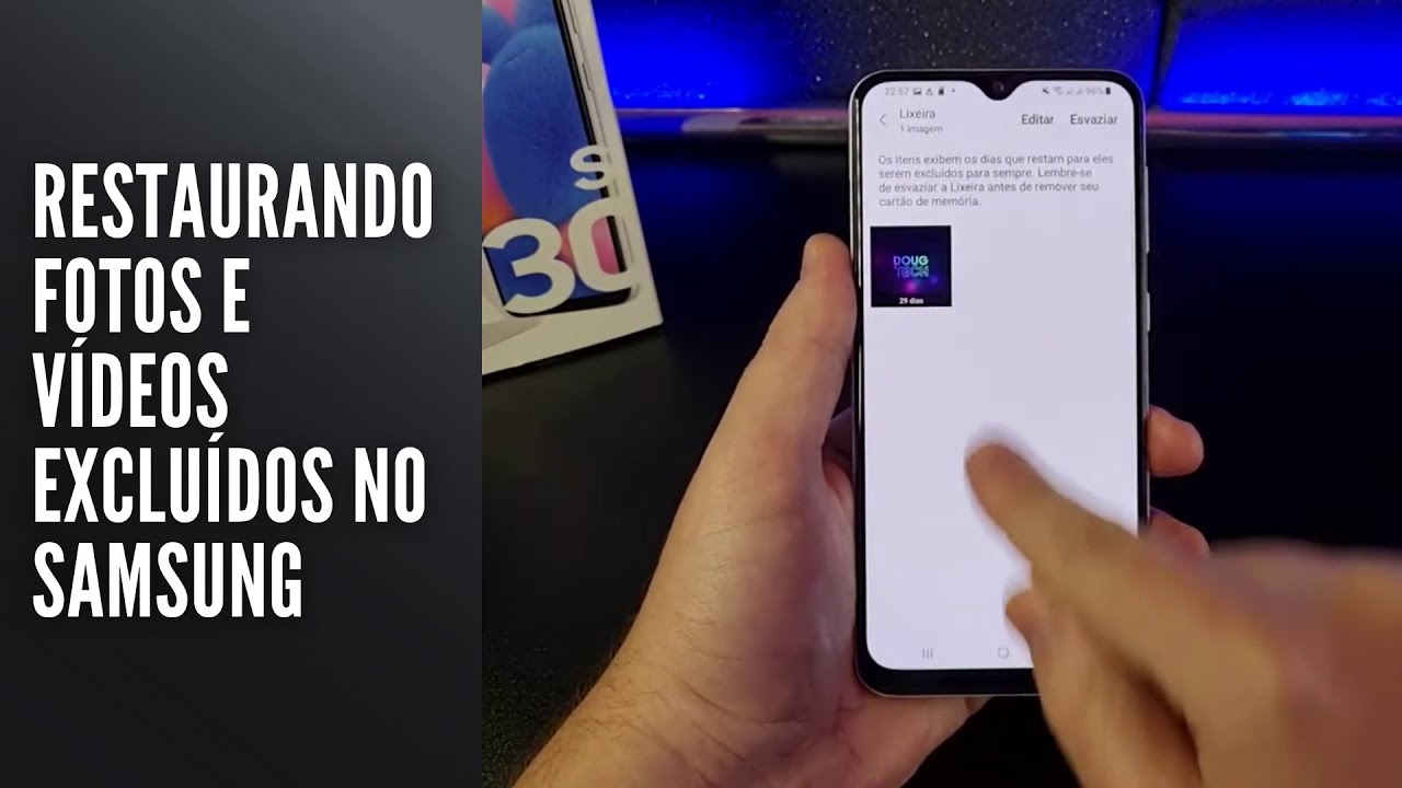 Restaurando fotos e vídeos excluídos no Samsung