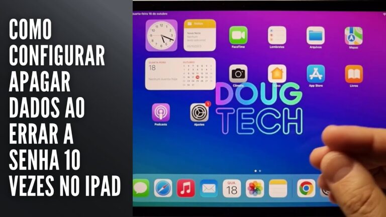 Como Configurar Apagar Dados ao Errar a Senha 10 Vezes no iPad