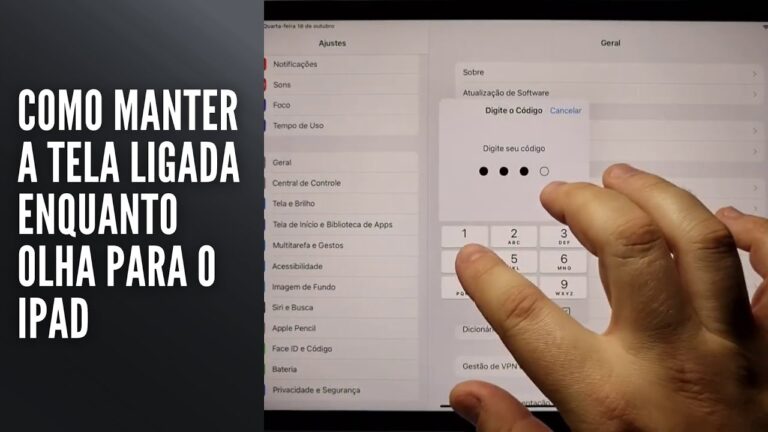 Como Manter a Tela Ligada Enquanto Olha para o iPad