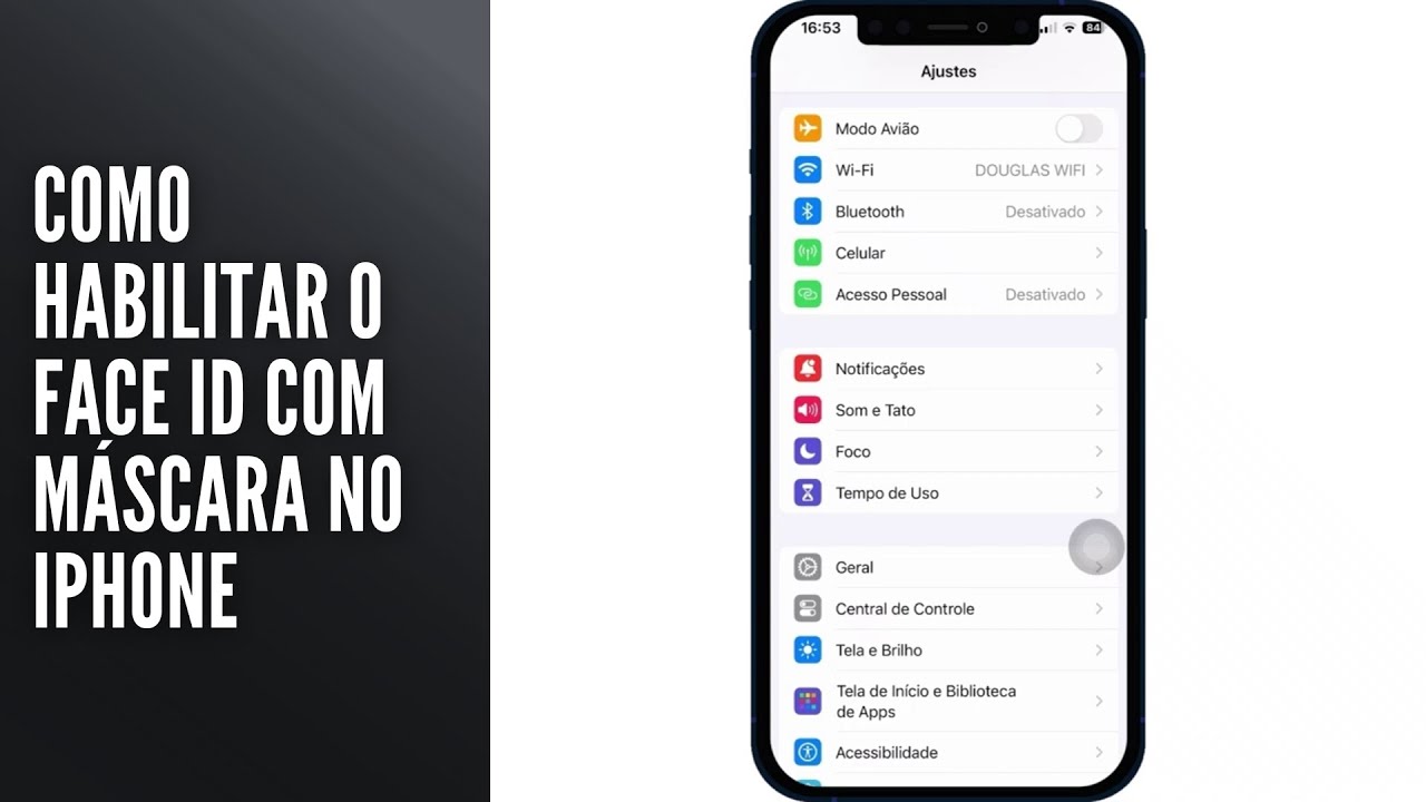 Como Habilitar o Face ID com Máscara no iPhone Como Habilitar o Face ID com Máscara no iPhone