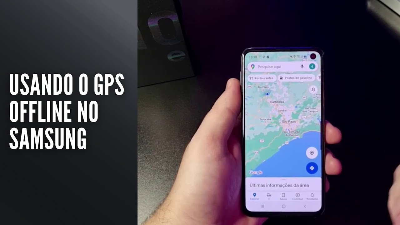 Usando o GPS offline no Samsung