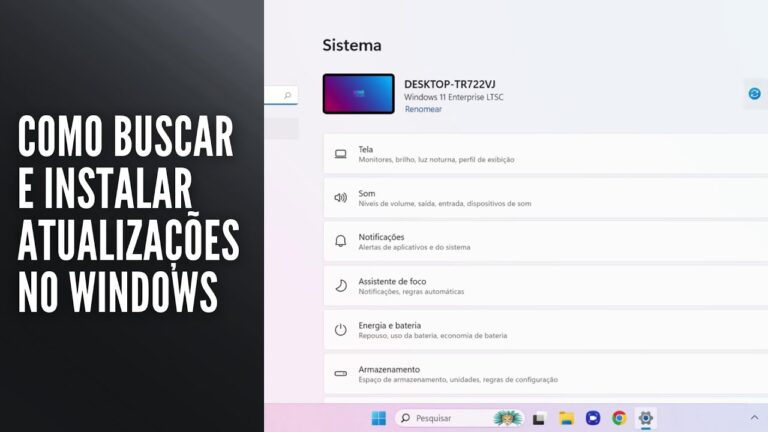 Como Buscar e Instalar Atualizações no Windows