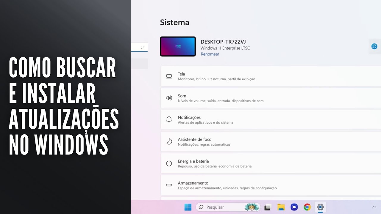 Como Buscar e Instalar Atualizações no Windows