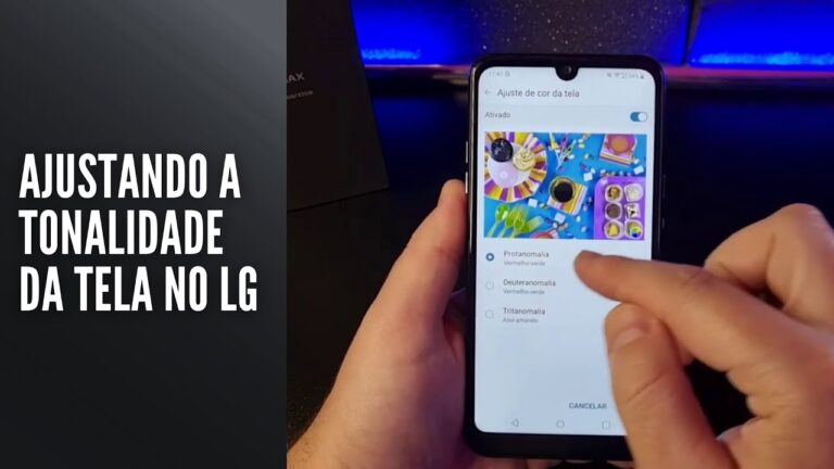 Ajustando a tonalidade da tela no LG