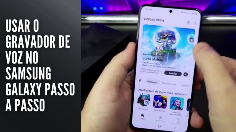 Usar o Gravador de Voz no Samsung Galaxy Passo a Passo