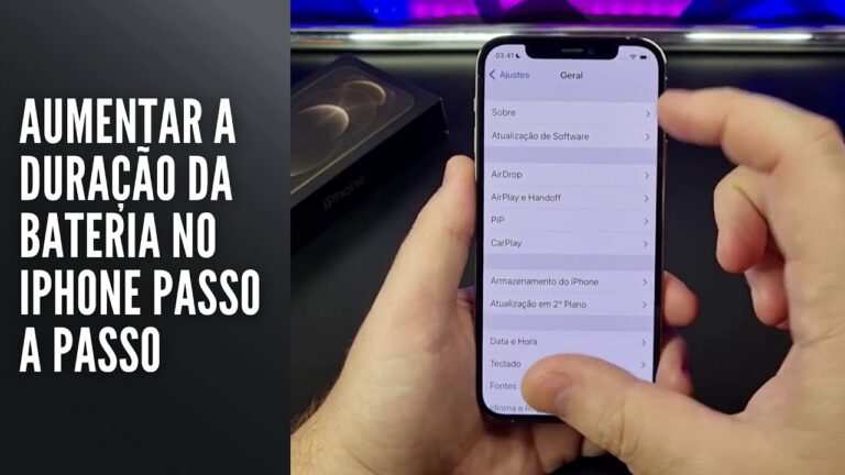 Aumentar a Duração da Bateria no iPhone Passo a Passo
