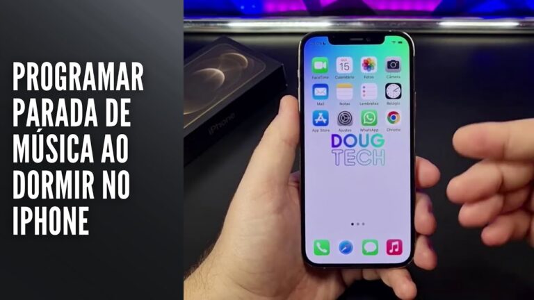 Programar Parada de Música ao Dormir no iPhone