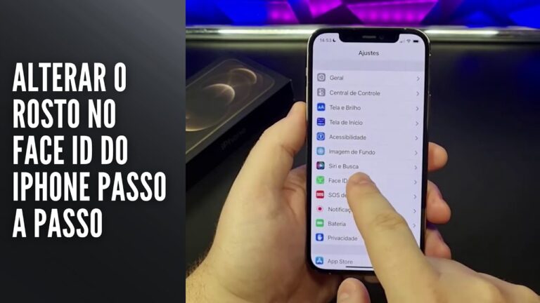 Alterar o Rosto no Face ID do iPhone Passo a Passo