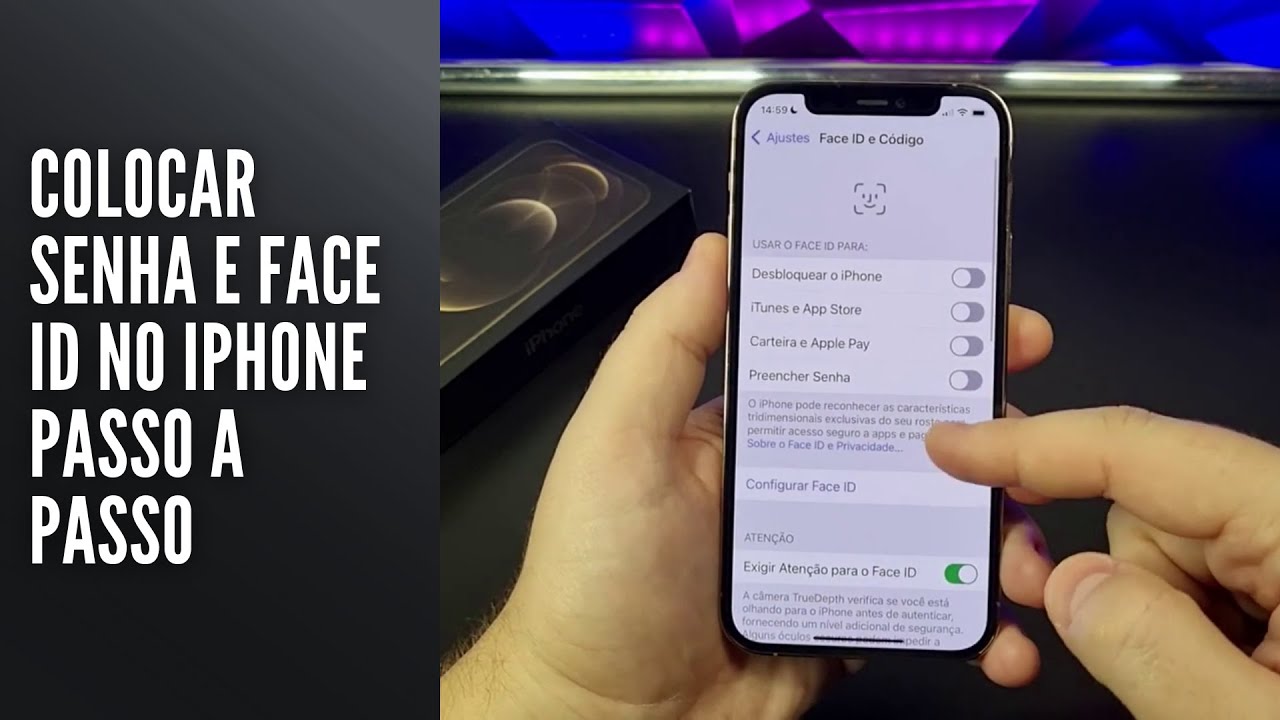 Colocar Senha e Face ID no iPhone Passo a Passo Colocar Senha e Face ID no iPhone Passo a Passo