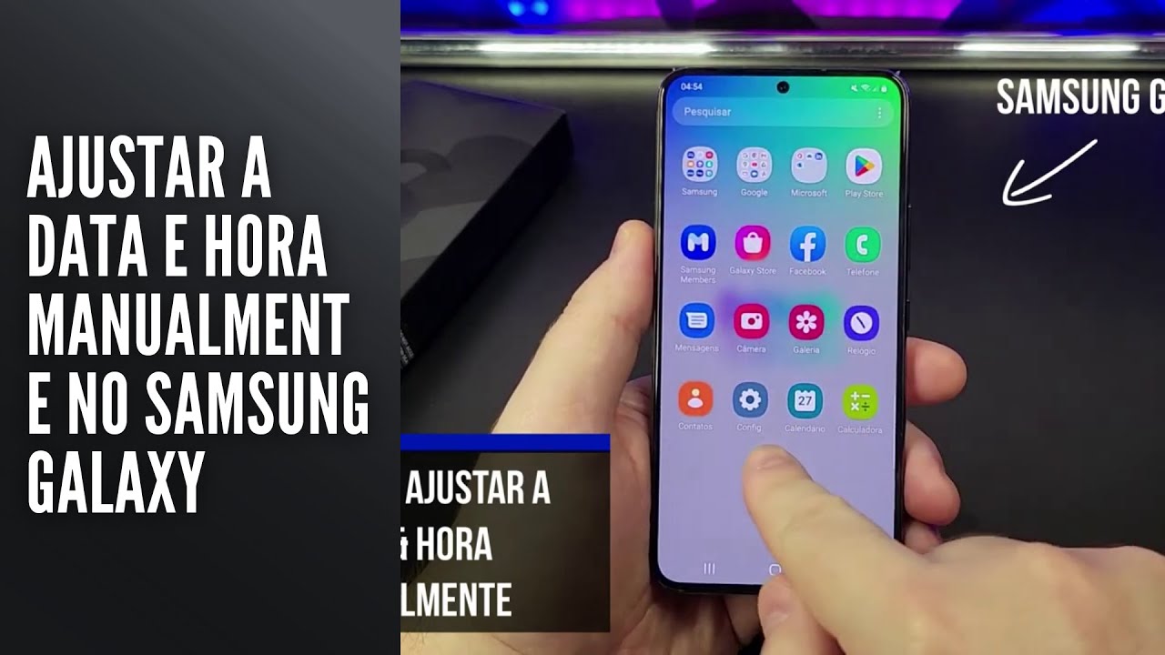 Ajustar a Data e Hora Manualmente no Samsung Galaxy