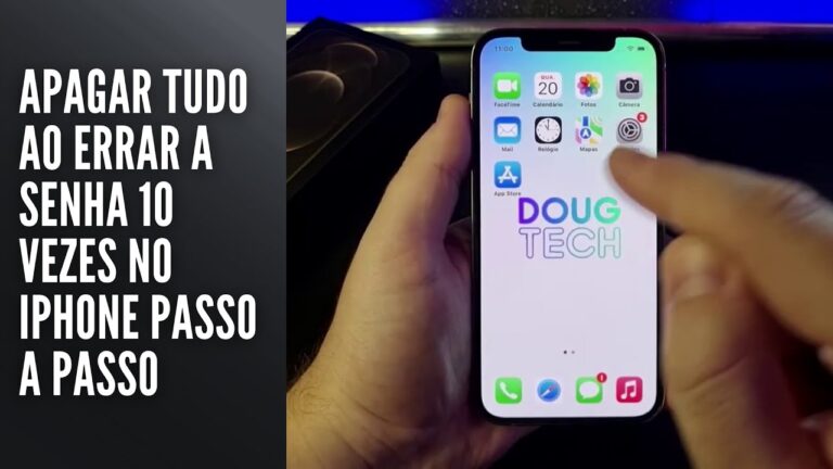 Apagar Tudo ao Errar a Senha 10 Vezes no iPhone (Como Ativar)