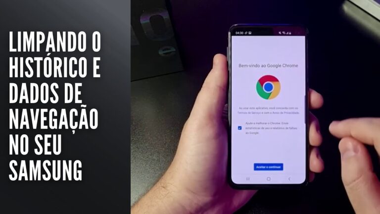 Limpando o histórico e dados de navegação no seu Samsung