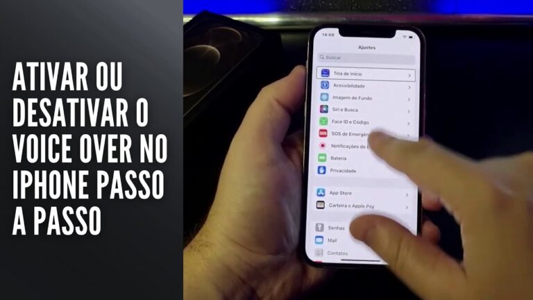 Ativar ou Desativar o Voice Over no iPhone Passo a Passo