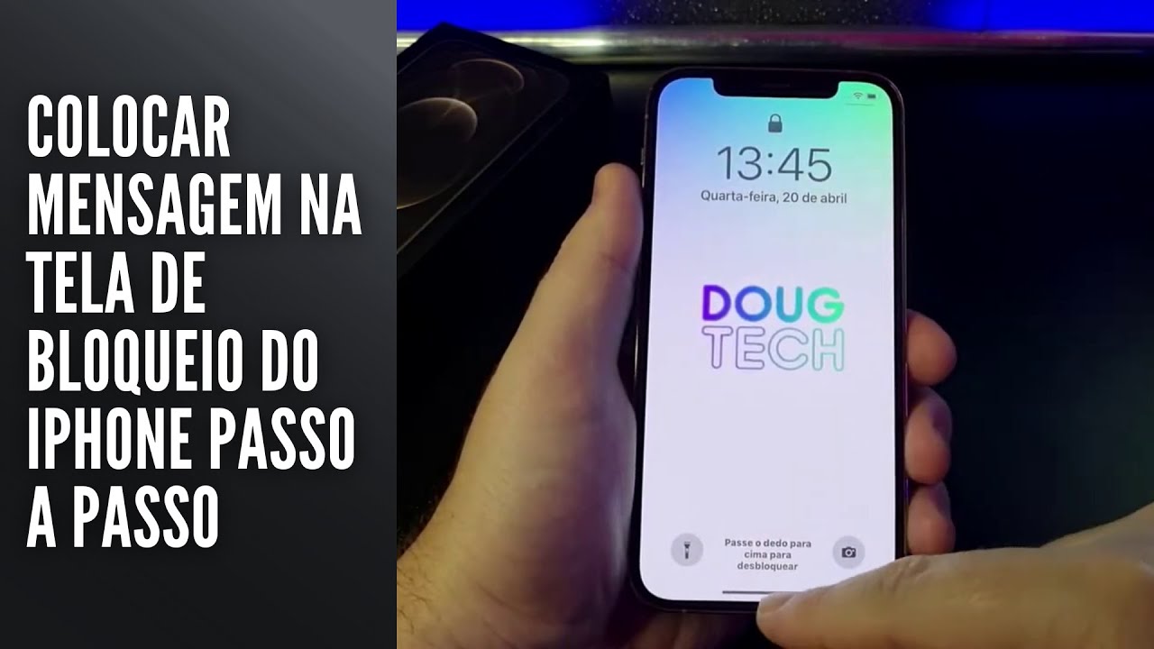 Colocar Mensagem na Tela de Bloqueio do iPhone Passo a Passo