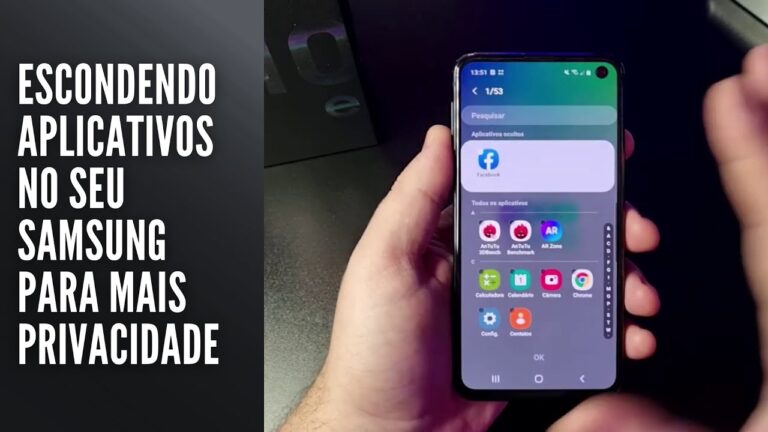 Escondendo aplicativos no seu Samsung para mais privacidade