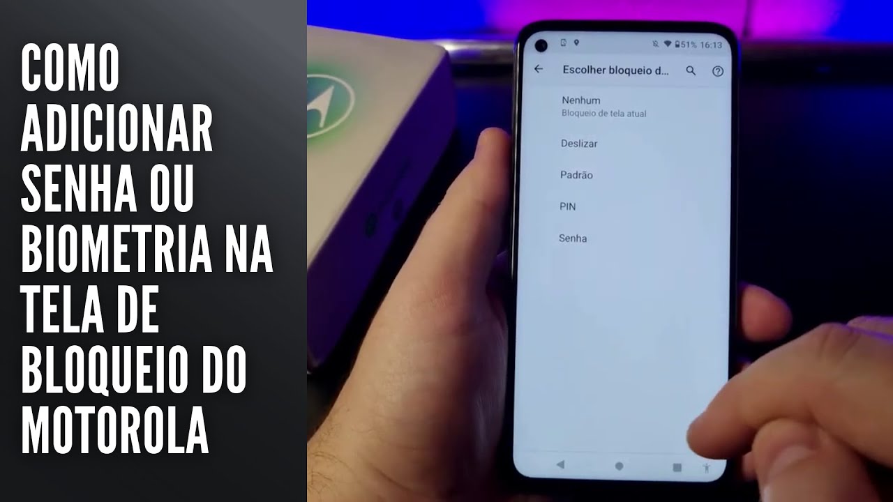 Como Adicionar Senha ou Biometria na Tela de Bloqueio do Motorola