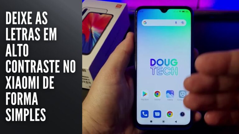 Deixe as Letras em Alto Contraste no Xiaomi de Forma Simples