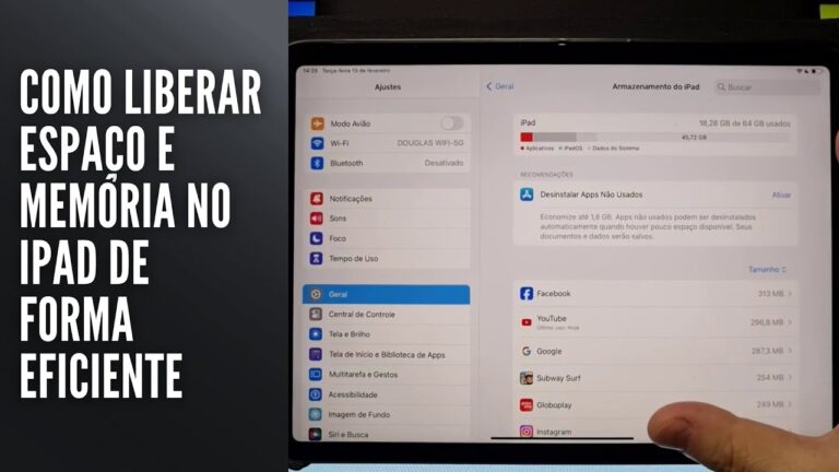 Como Liberar Espaço e Memória no iPad de Forma Eficiente