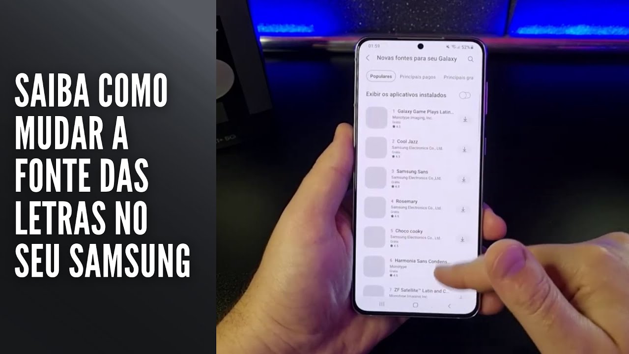 Saiba como mudar a fonte das letras no seu Samsung Saiba como mudar a fonte das letras no seu Samsung