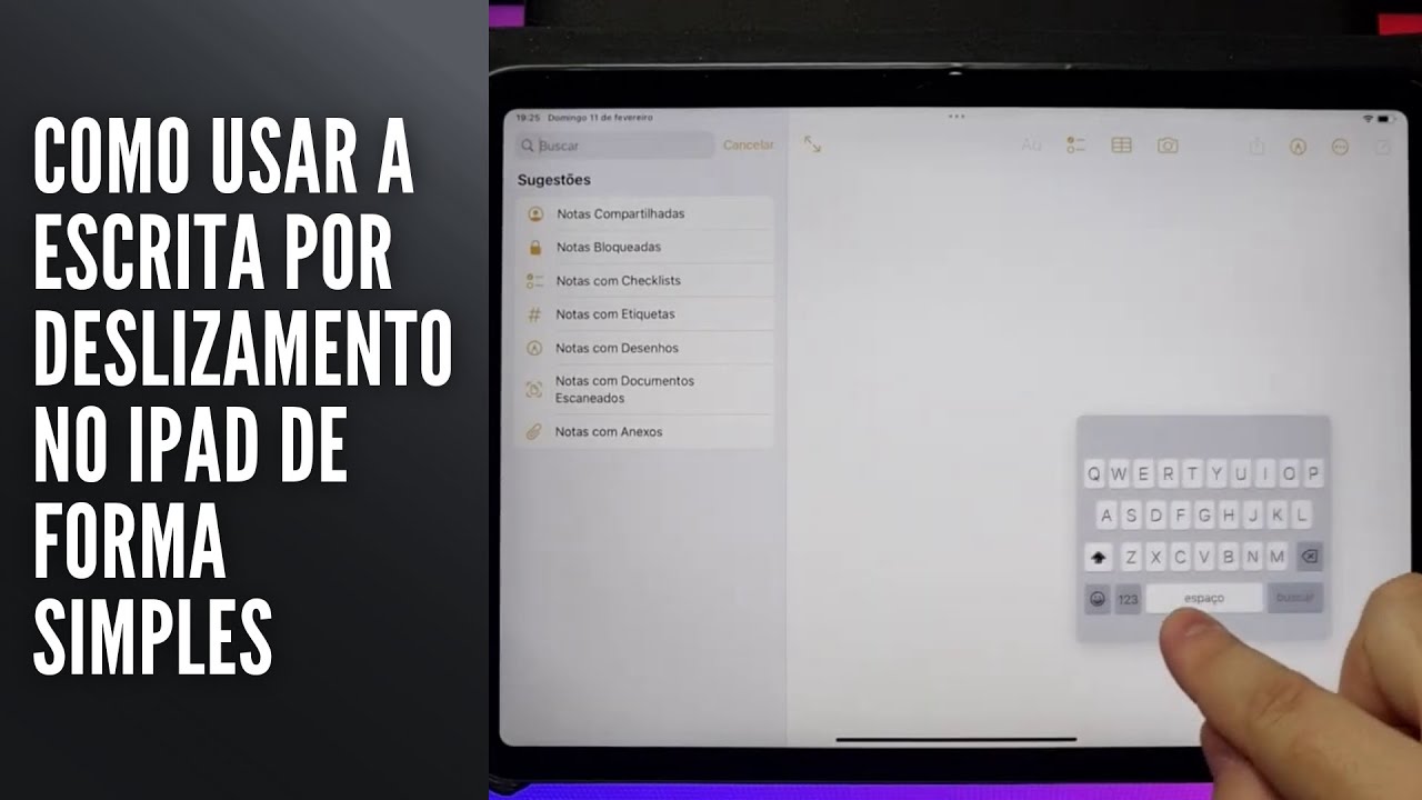 Como Usar a Escrita por Deslizamento no iPad de Forma Simples