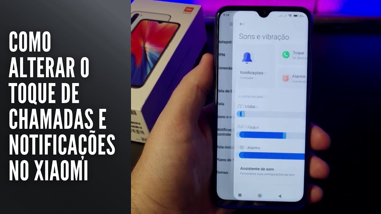 Como alterar o toque de chamadas e notificações no Xiaomi