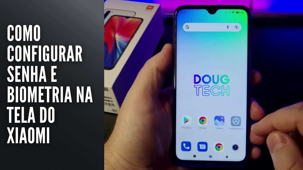 Como configurar senha e biometria na tela do Xiaomi Como configurar senha e biometria na tela do Xiaomi
