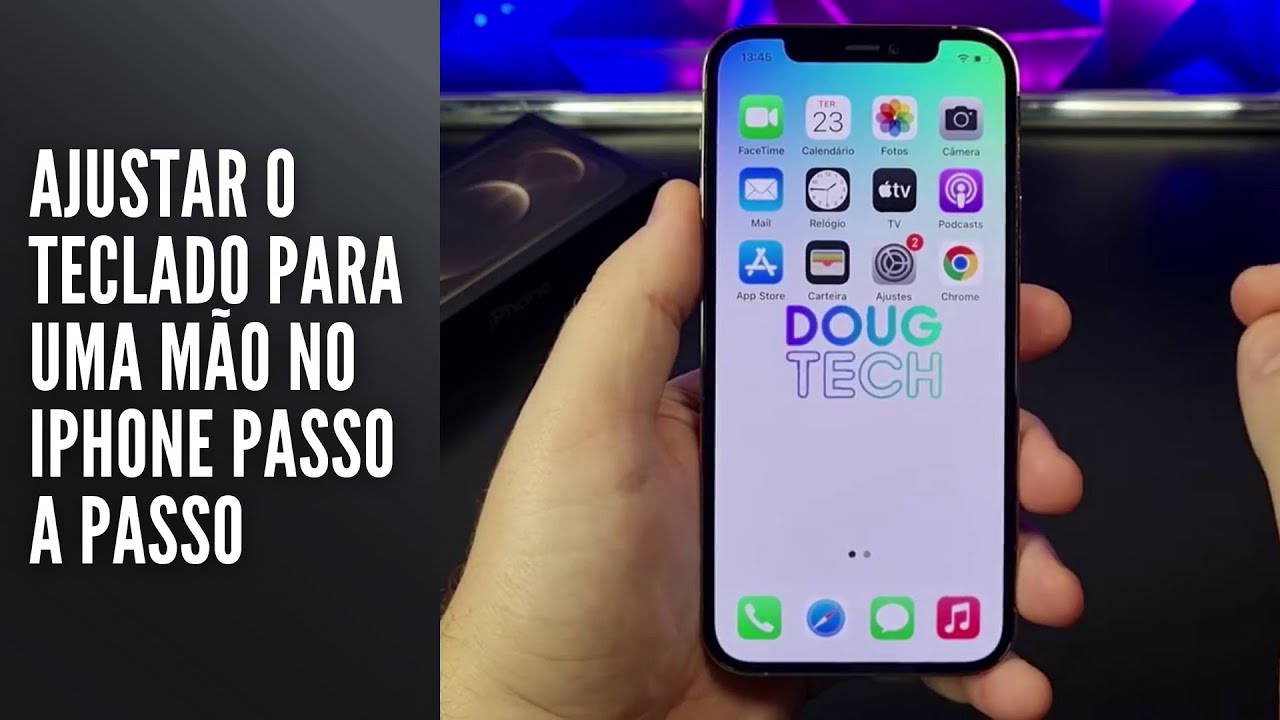 Ajustar o Teclado para Uma Mão no iPhone Passo a Passo Ajustar o Teclado para Uma Mão no iPhone Passo a Passo