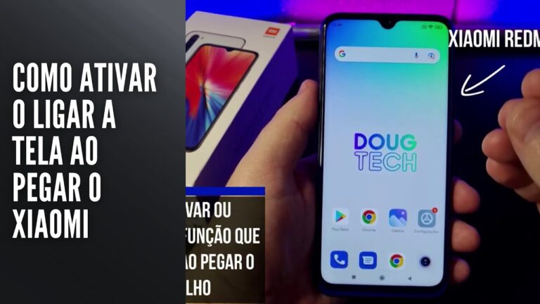 Como ativar o ligar a tela ao pegar o Xiaomi